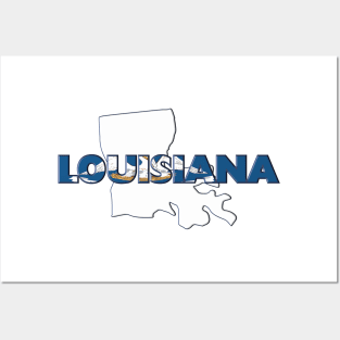 Louisiana Colored State Letters Posters and Art